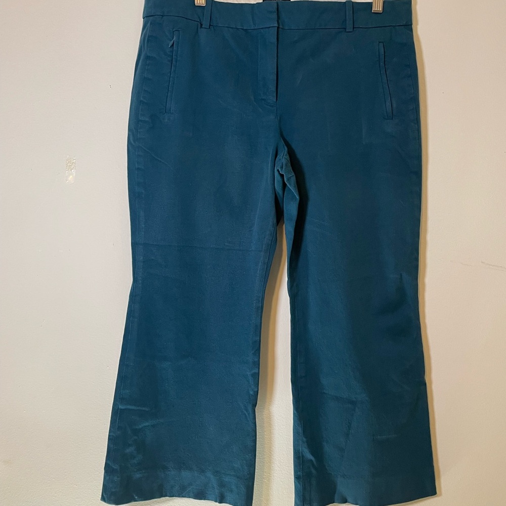 J. Crew Teal Teddie Flare Pants